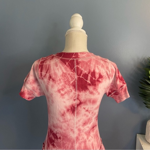 We the Free Pink Tie Dye Babydoll Mini Dress - Picture 6 of 8